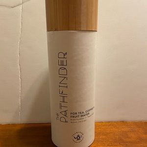 NWOT - THE PATHFINDER TEA-BREWING INSULATED GLASS TUMBLER